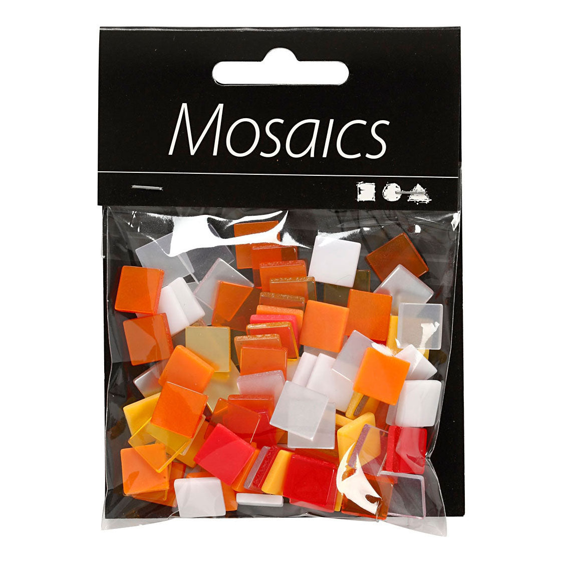 Creativ Company Mini Mosaic Red Orange 1x1mm, 25 gramov