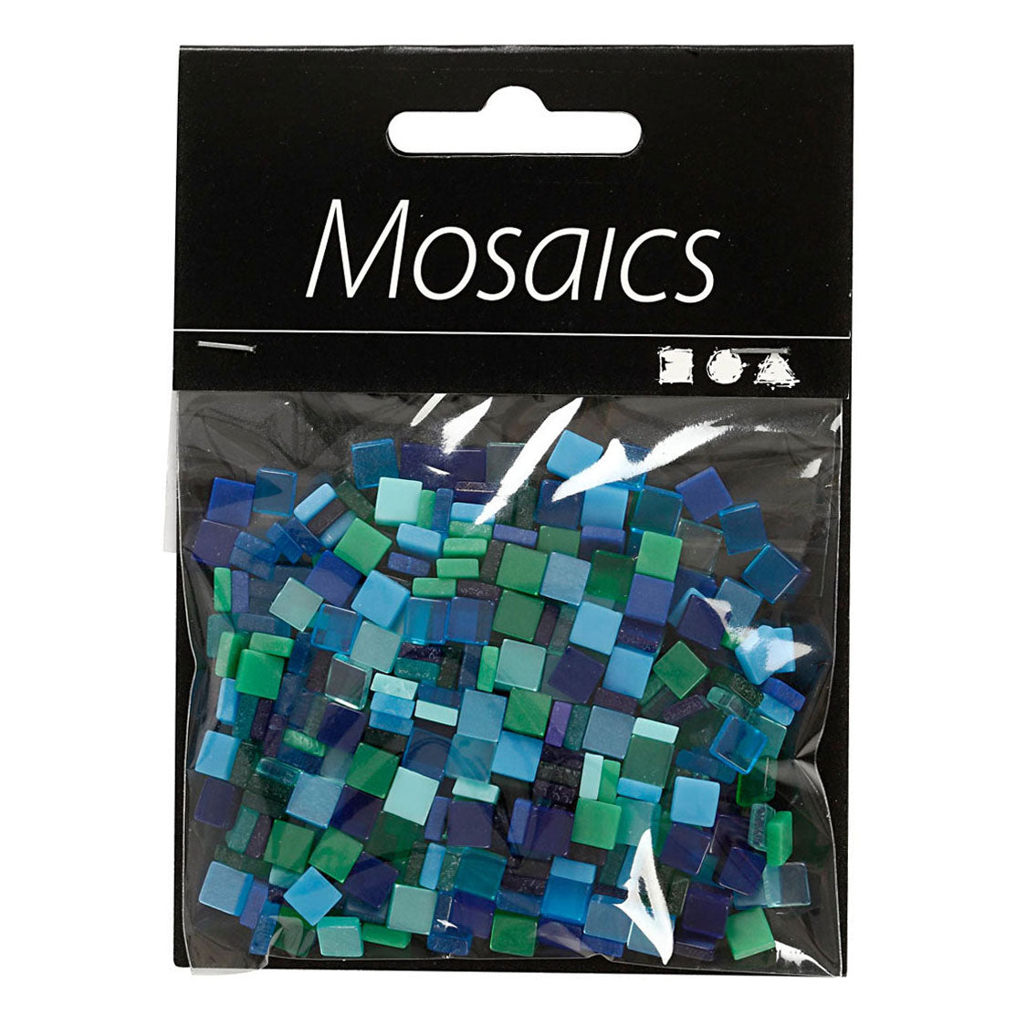 Creativ Company Mini Mosaic Blue Green 5x5mm, 25 gramov