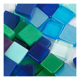 Creativ Company Mini Mosaic Blue Green 5x5mm, 25 gramov