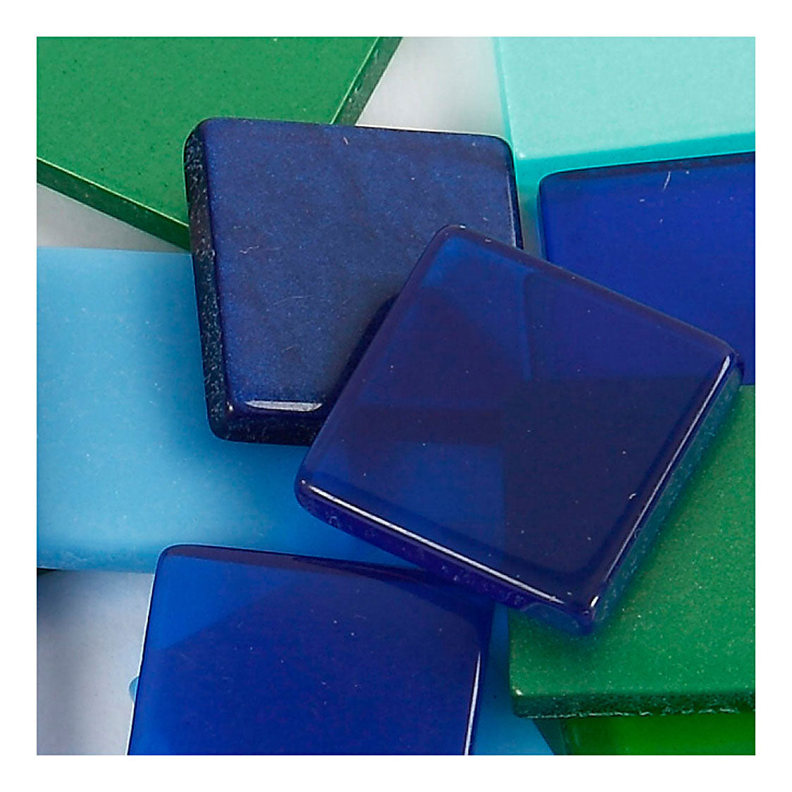 Creativ Company Mini Mosaic Blue Green 10x10mm, 25 gramov