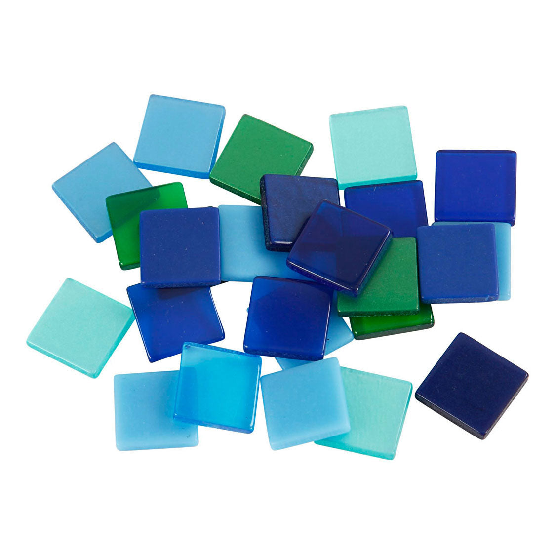 Creativ Company Mini Mosaic Blue Green 10x10mm, 25 gramov