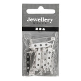 Creativ Company broochpeld silver -plated 25mm, 10st.