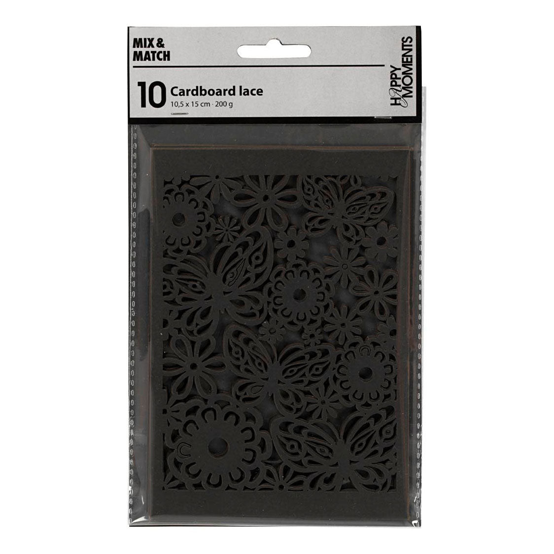 Creative Company Pattern Carton Black, 10st.