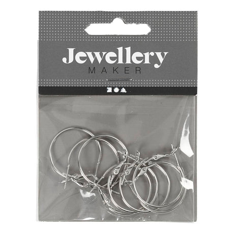 Creativ company https: www.cchobby.nl oorbellen-d-25-mm-verzilverd-8-stuk-1-doos