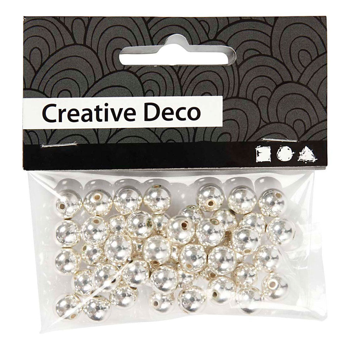 Creativ Company Bead Silver, 50st.