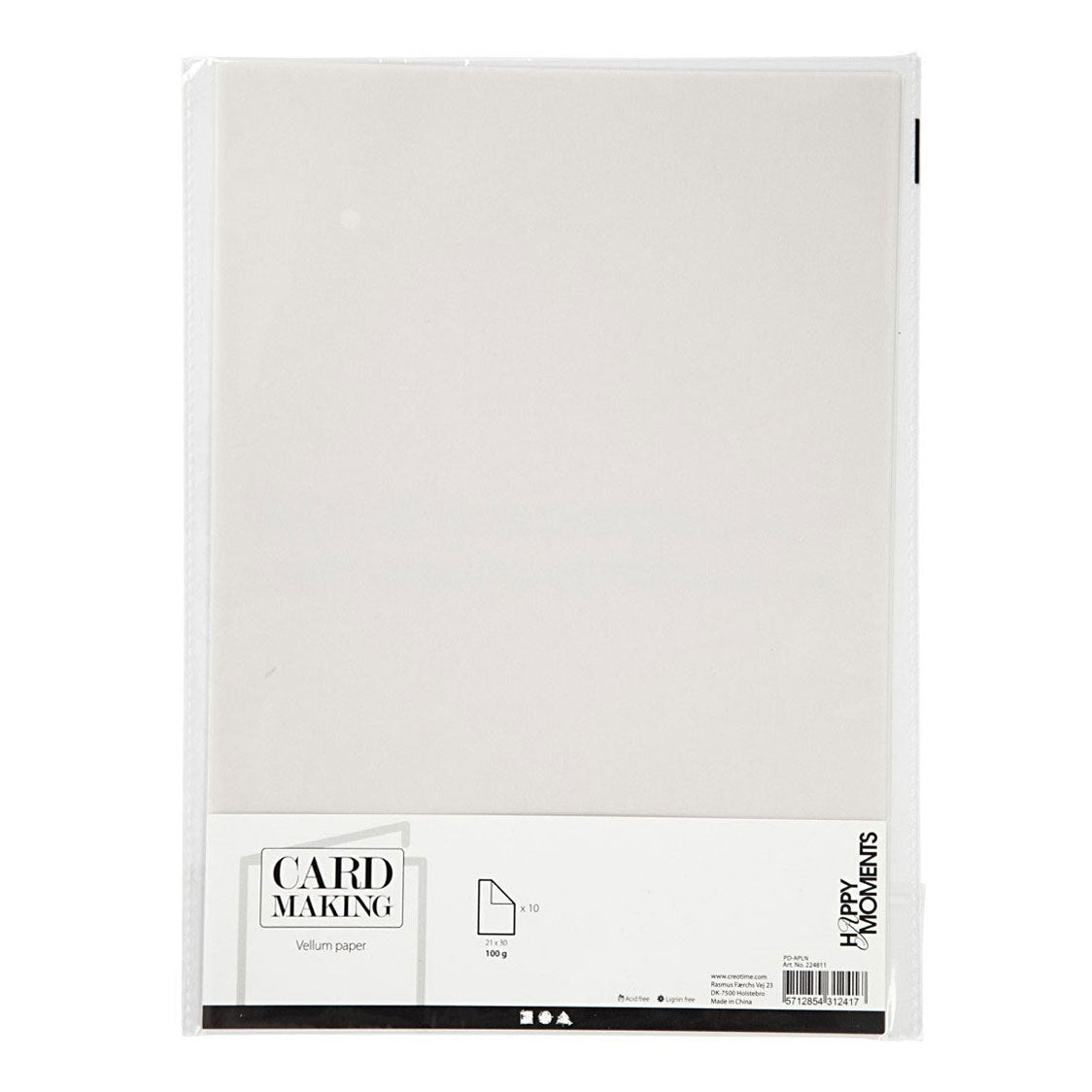 Creativ Company Vellum Paper A4 Off-White, 10 ark