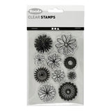 Creativ Company Silicone Stamps Flowers, 1 ark