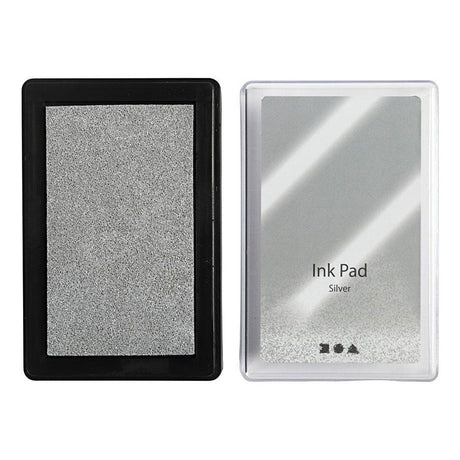 Creativ company stempelinkt, zilver, h: 2 cm, afm 9x6 cm, 1 stuk