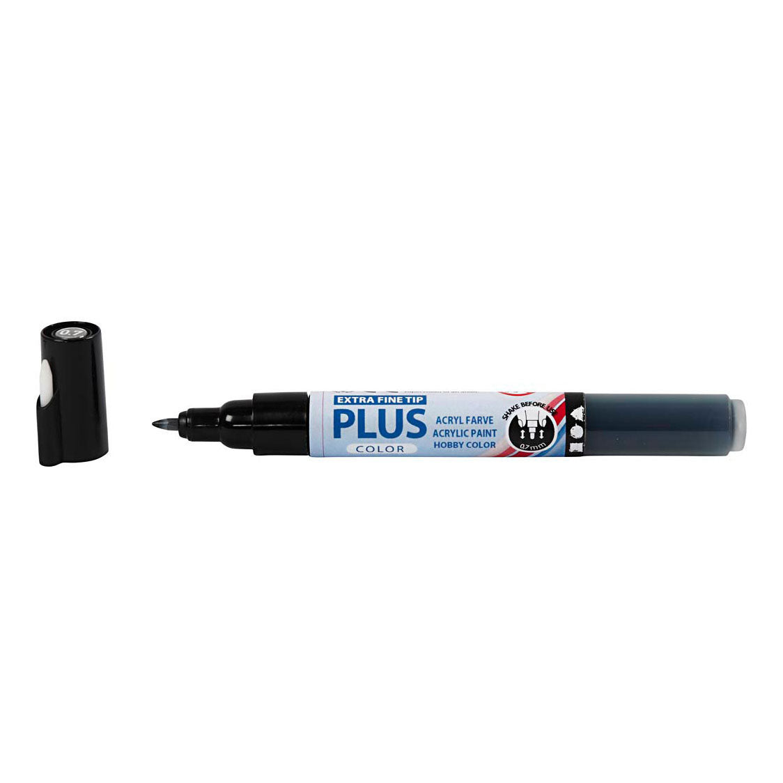 Creativ Company Plus barvni marker črna, 5,5 ml