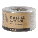 Creativ Company Paper Raffia yarn Gris clair, 100m