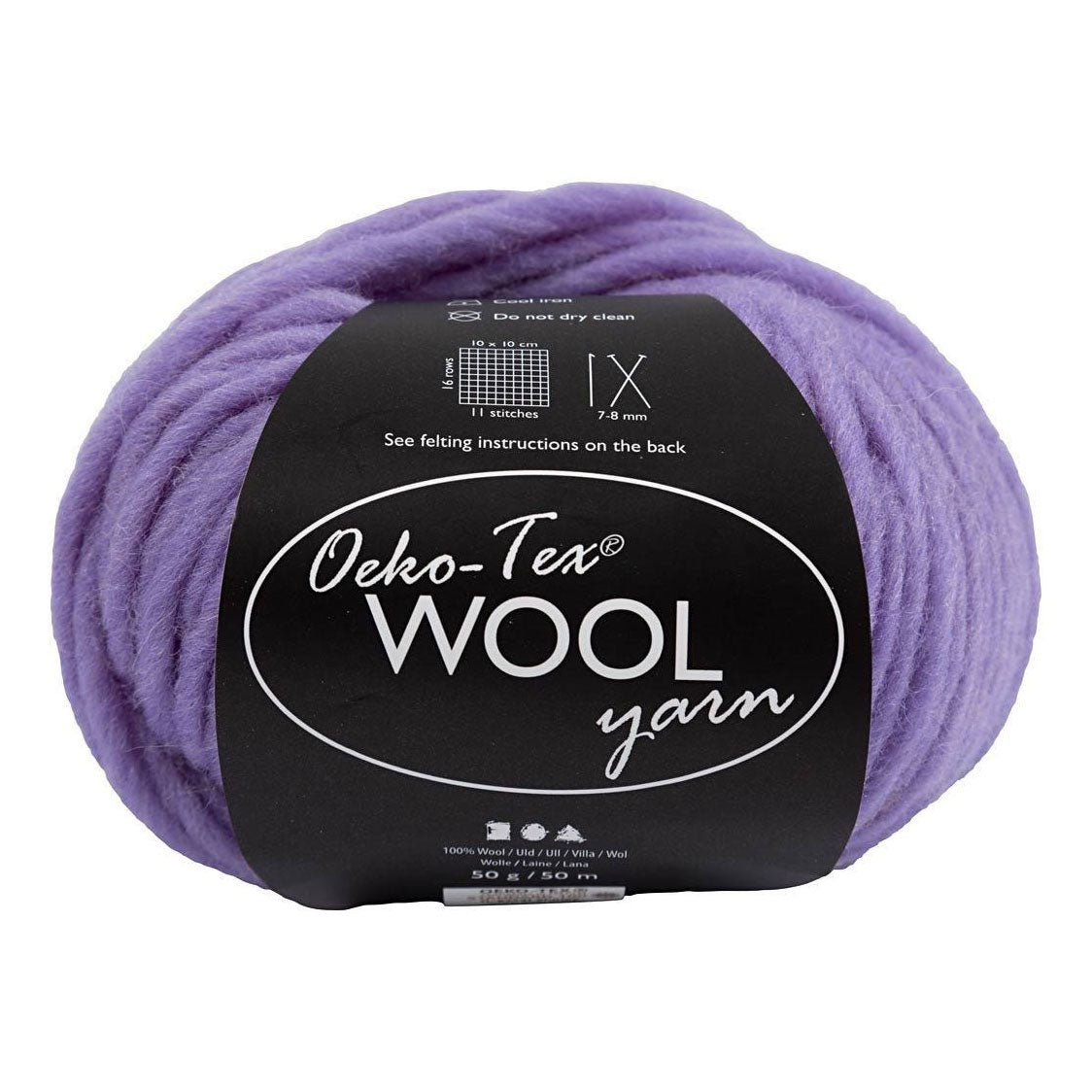 Creative Company Wool Yarn Purple, 50m