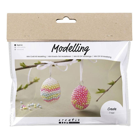 Creativ company https: www.cchobby.nl mini-hobbyset-boetseren-ei-met-kraaltjes-pastelkleuren-1-doos
