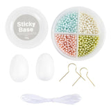 Creativ Company Mini Hobbyset Modeling Egg mit Perlen, 2st.