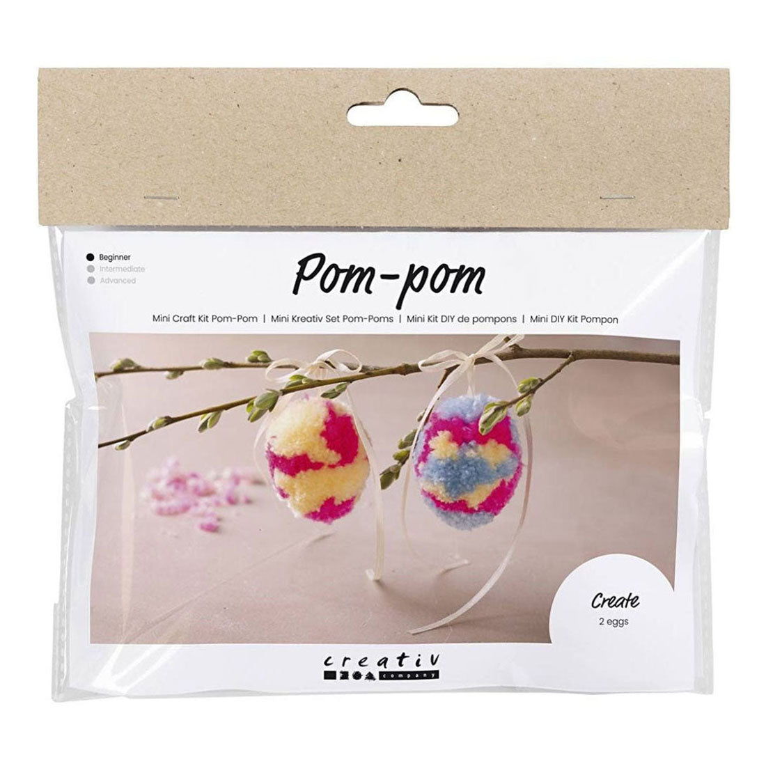 Creativ Company Mini Hobbyset Pompom EI, 2st.