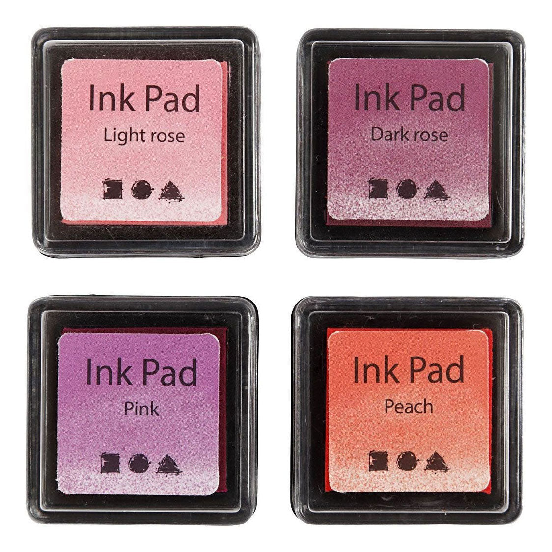 Creativ Company Stamp Ink Pink Tones, 4st.