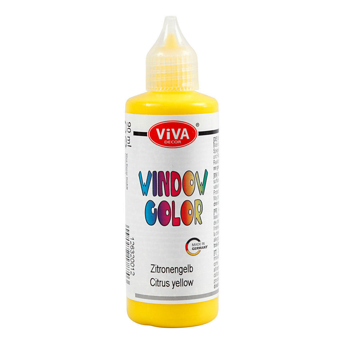 Creative Company Window Color Adesivo e vetro Vernice Giallo, 90 ml