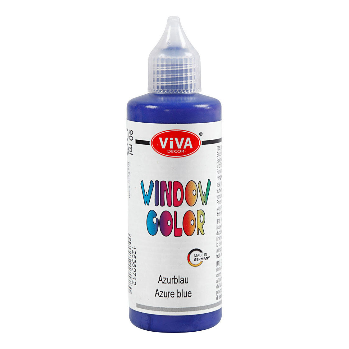 Creativ Company Window Color Sticker og Glass Paint - Azure, 90ml