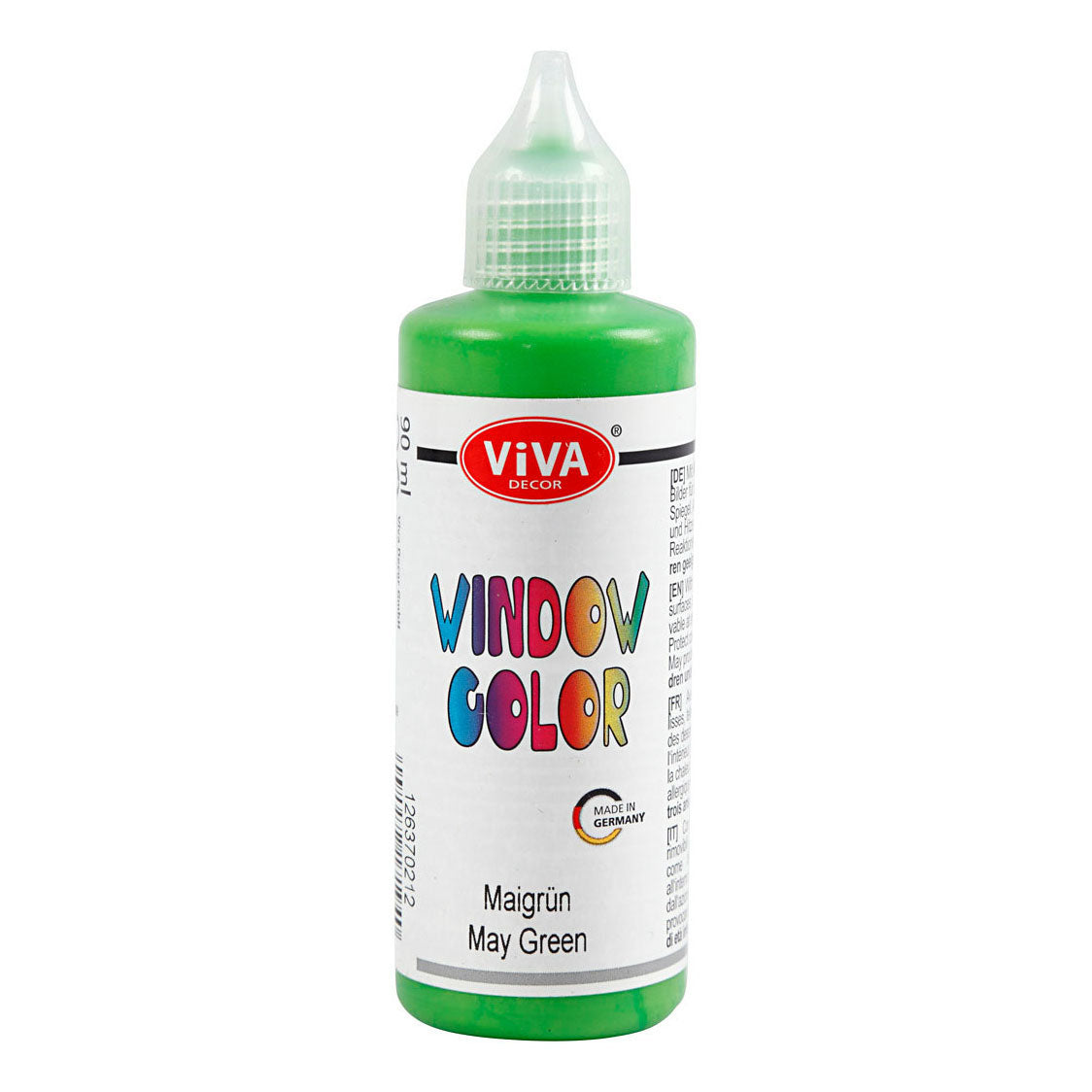 Pegatina de color de la ventana de la empresa de creativ y pintura de vidrio verde, 90 ml