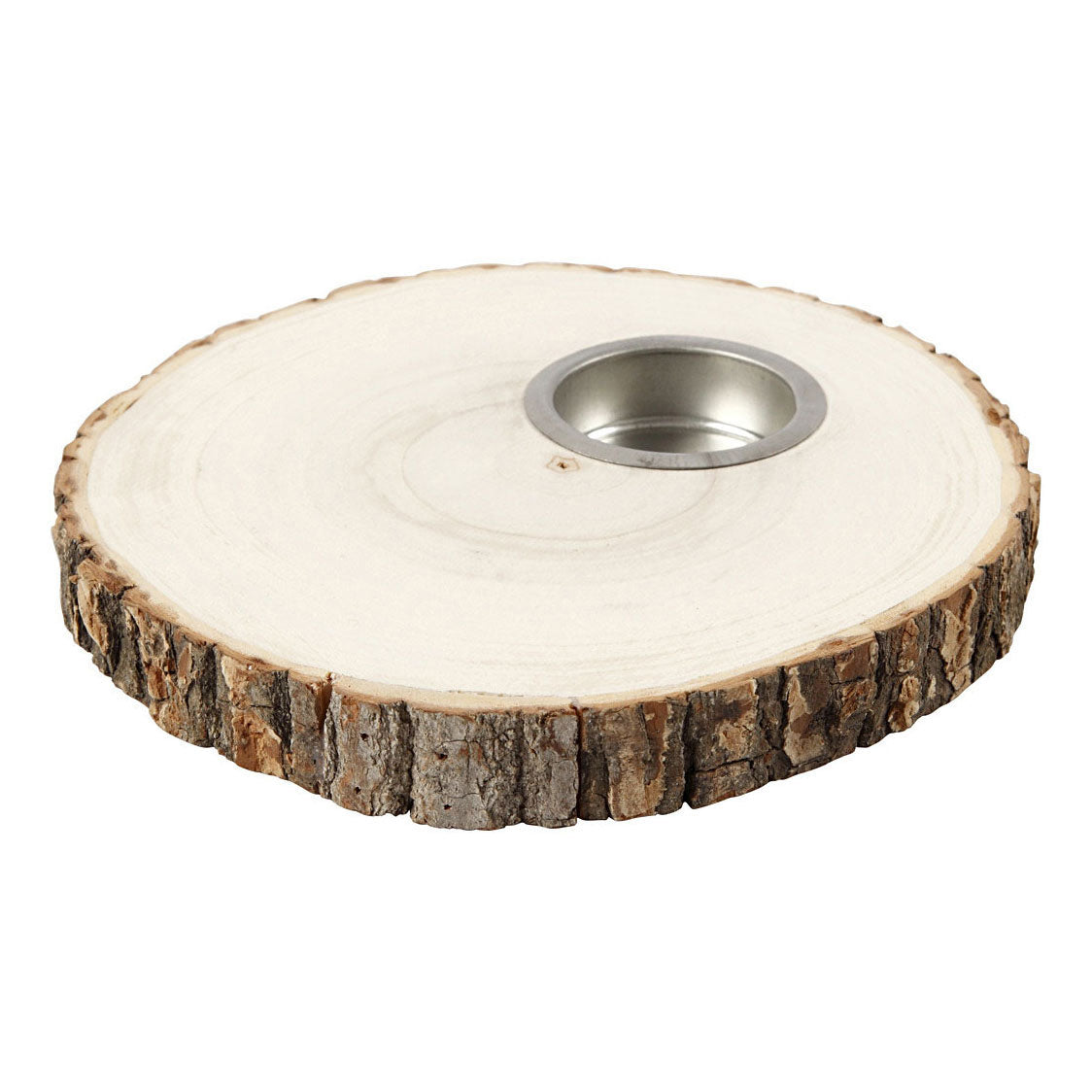 Soporte de luz de té de disco de madera de Creativ Company 14-16cm