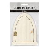 Creativ Company Wooden Miniature Door z zawiasami, 13x10 cm