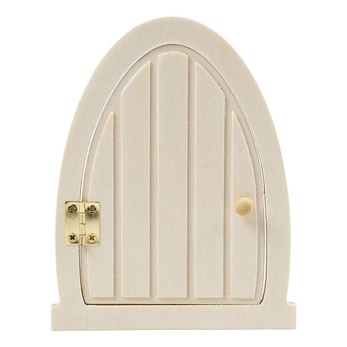 Creativ Company Wooden Miniature Door z zawiasami, 13x10 cm