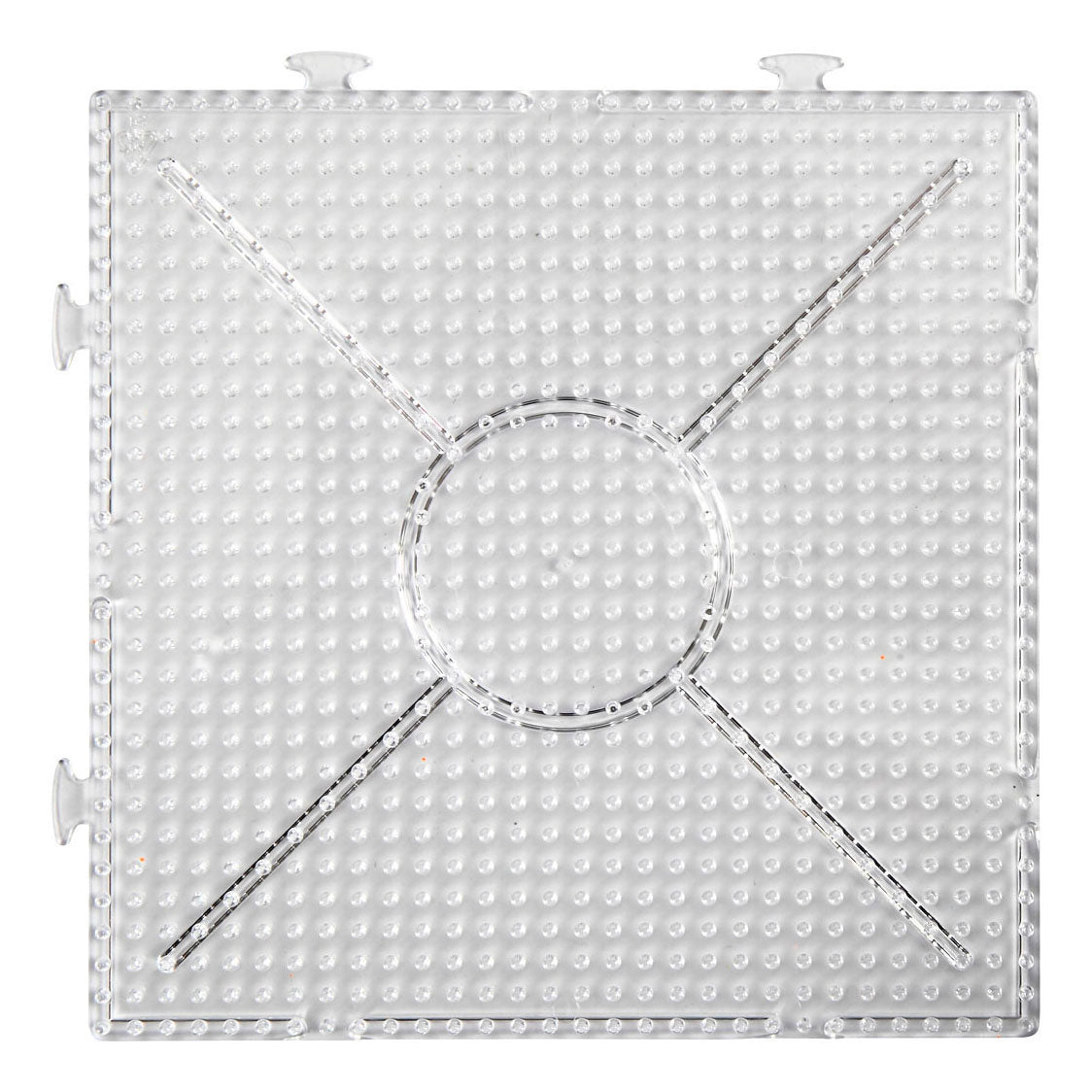 Creativ Company String Beading Sign Clear Square 15x15cm, 2st.