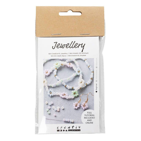 Creativ company mini hobbyset sieraden elastische armband en oorbel