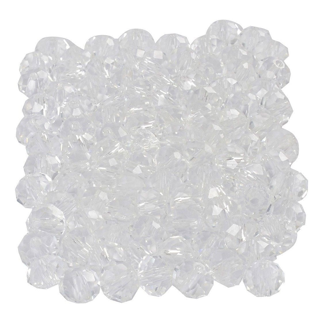 Creativ Company Facet Beads Crystal, 100th.