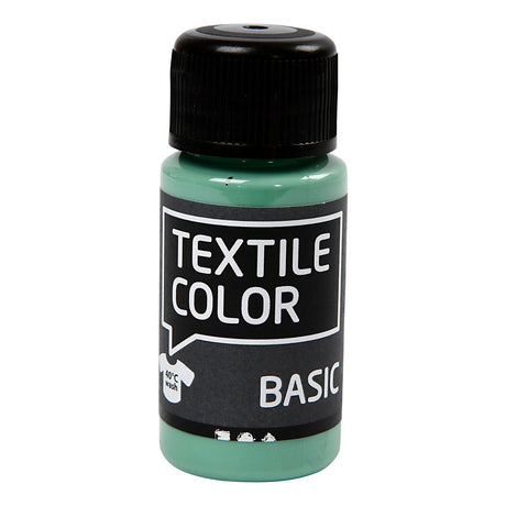 Creativ company textile color semi-dekkende textielverf - zeegroen, 50ml