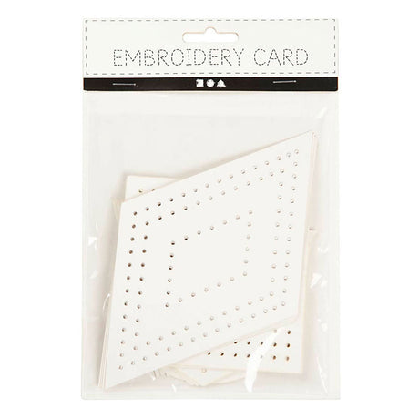 Creativ company https: www.cchobby.nl kruissteken-karton-geometrisch-afm-10-17-cm-wit-20-stuk-1-doos