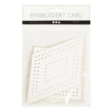 Creative Company Cross Stitches Cardboard White Geometric, 20st.