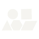 Creativ company kruissteken karton wit geometrisch, 20st.