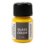 Creativ Company Glass Color Transparent Paint Lemon Yellow, 30 ml