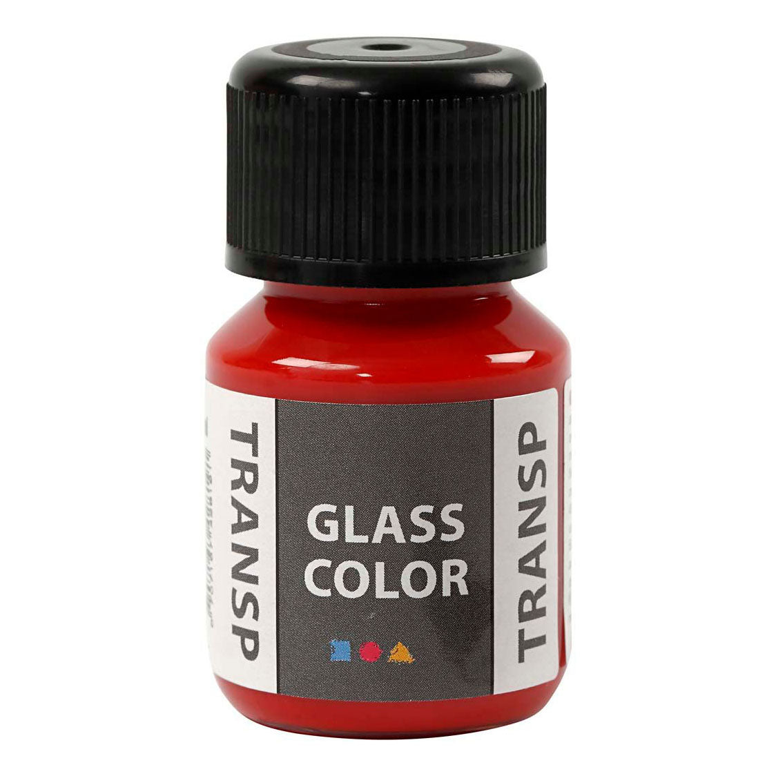 Creativ Company Glass Farbe Transparent Farbe rot, 30 ml