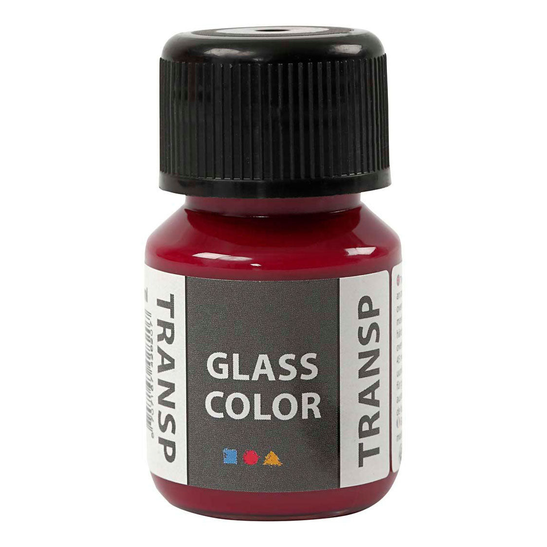 Creativ company glass color transparante verf roze, 30ml