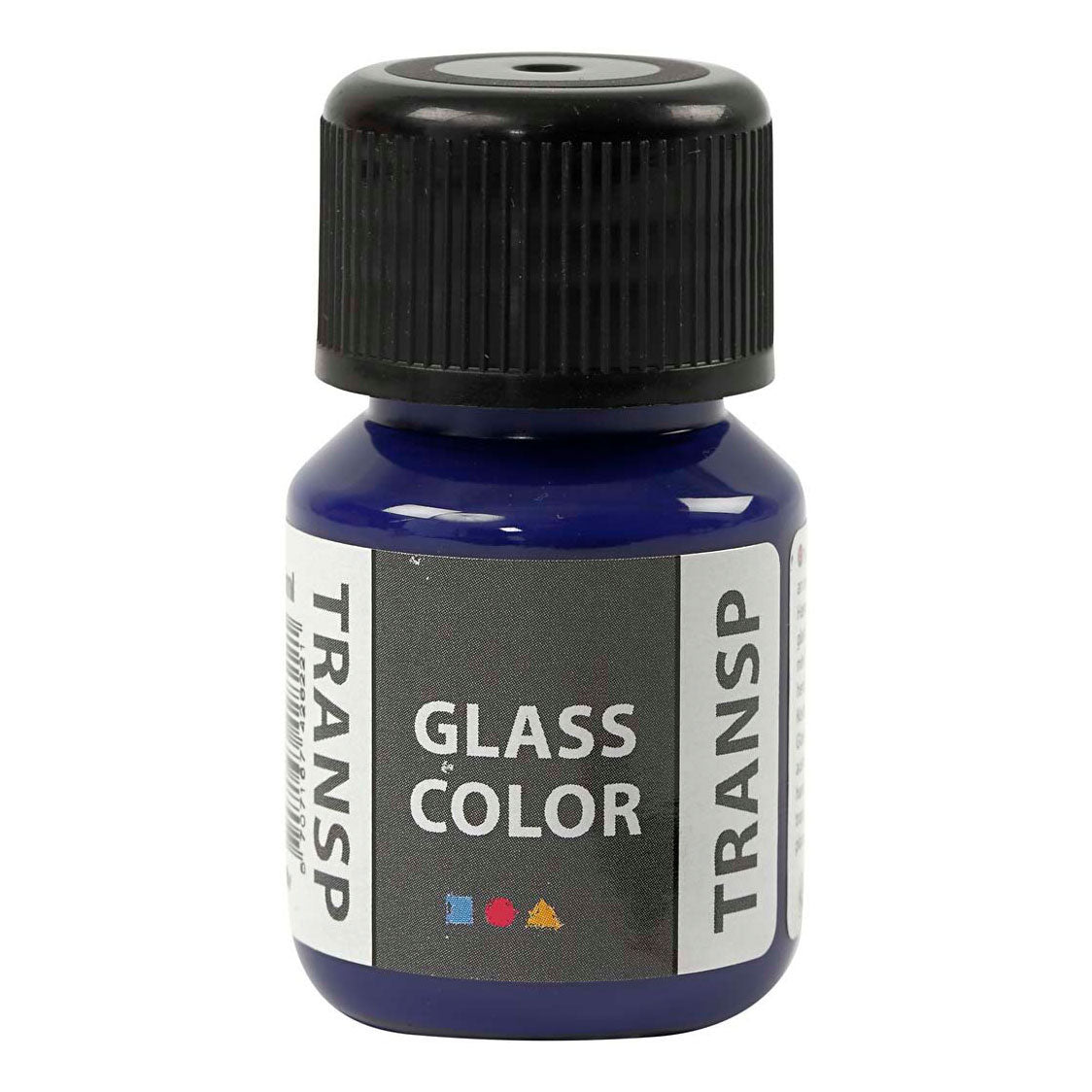 Creativ Company Glass Color Transparent Paint Briliant Blue, 30ml