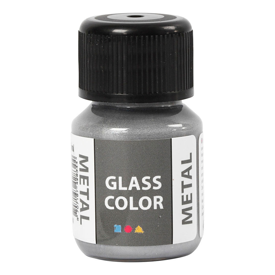 Creativ Company Glass Farbe Metallfarbe Silber, 30 ml