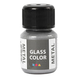 Creativ Company Glass Farbe Metallfarbe Silber, 30 ml