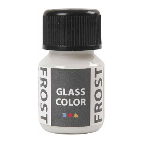 Creativ company glass color frost verf - wit, 30ml