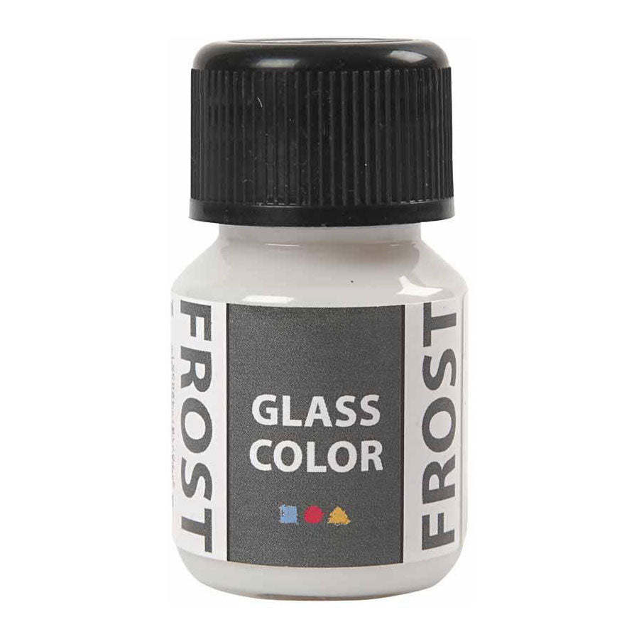 Creativ Company Glass Color Frost Paint White, 30ml