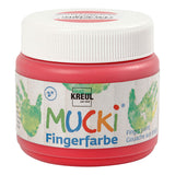 Creative Company Mucki Finger Paint Red, 150 ml