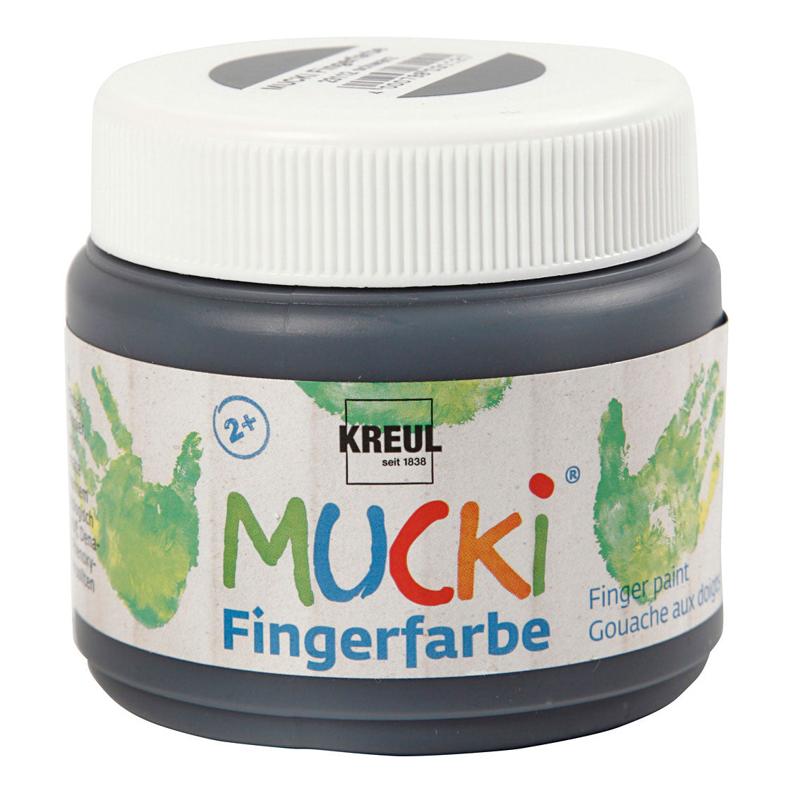 Creativ Company Mucki Finger Paint Black, 150 ml