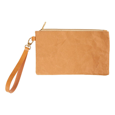 Creativ company faux leather tasje bruin, 21x18cm