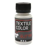 Creative Company Textil Color Transparent Glitter för textilfärg, 50 ml