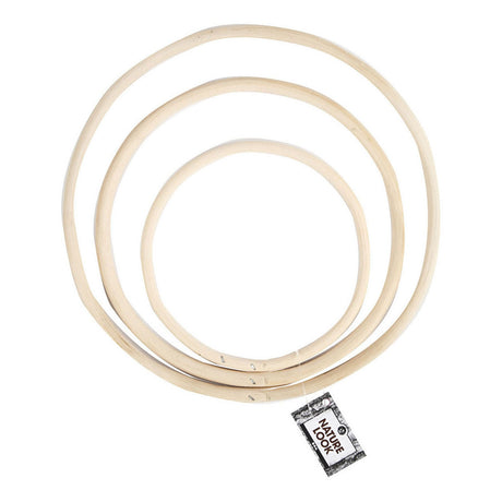 Creativ company bamboe ringen 15,3-25,5 cm naturel 3 stuks