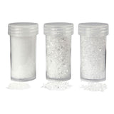 Creativ Company Art Sneage White Glitter, 3st.