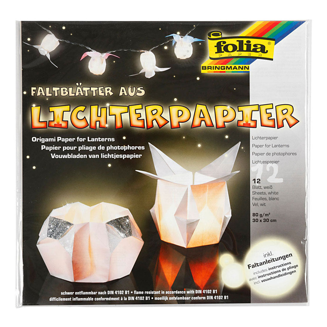 Creative Company Lantern Paper White, 30x30cm