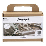 Creativ company mini hobbyset macrame servetring off-white