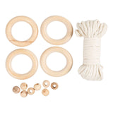 Creativ company mini hobbyset macrame servetring off-white