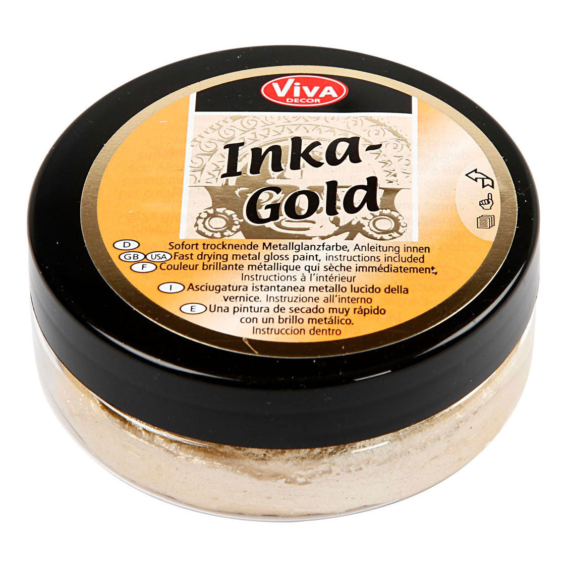 Kreativfirma Inka-Gold Gloss Wachs Gold, 50 ml